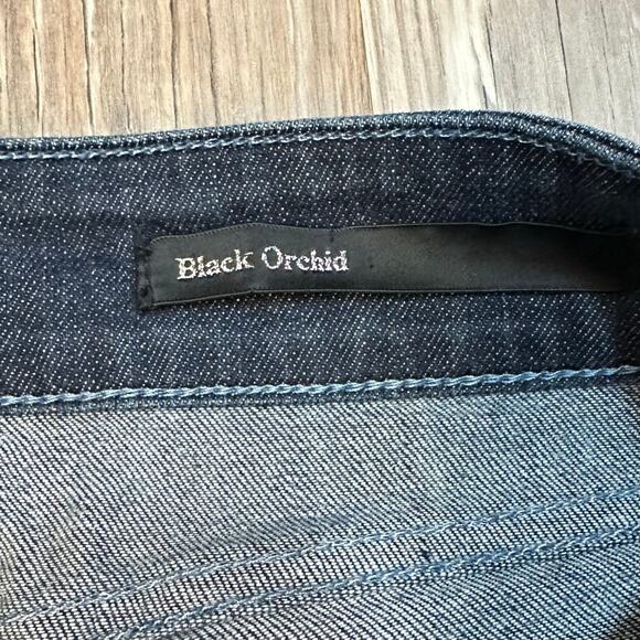 Black Orchid Women's Skinny Jeans Size 26‎ Blue Zipper Accents Stretch Denim - Picture 4 of 10